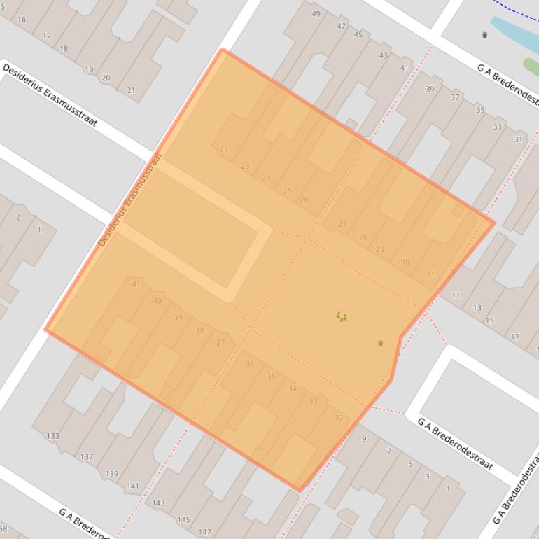 Kaart van postcodegebied 1132SW.