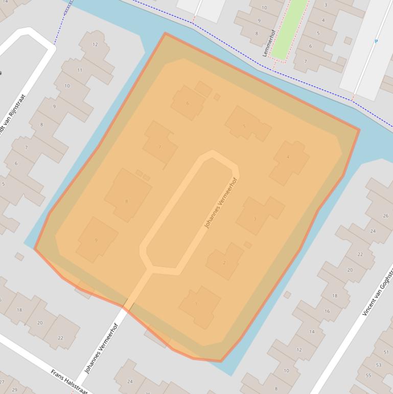 Kaart van postcodegebied 1132TH.