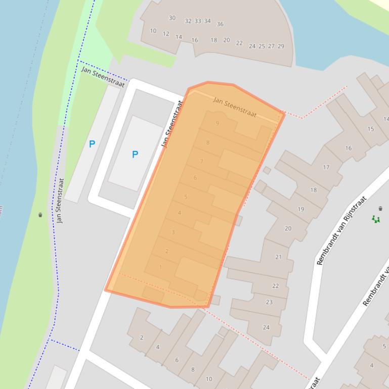 Kaart van postcodegebied 1132TK.