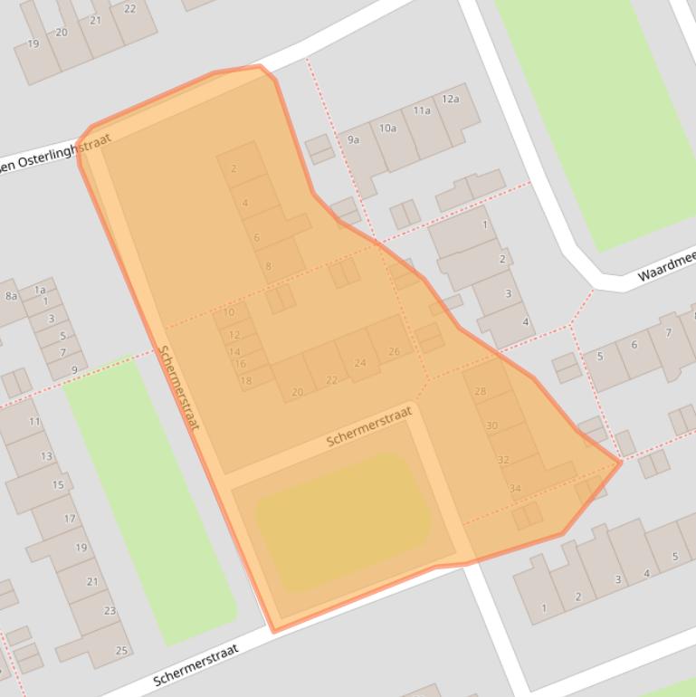 Kaart van postcodegebied 1135EN.