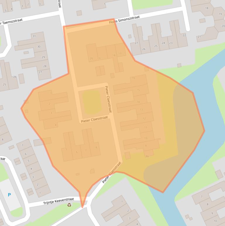 Kaart van postcodegebied 1135HJ.