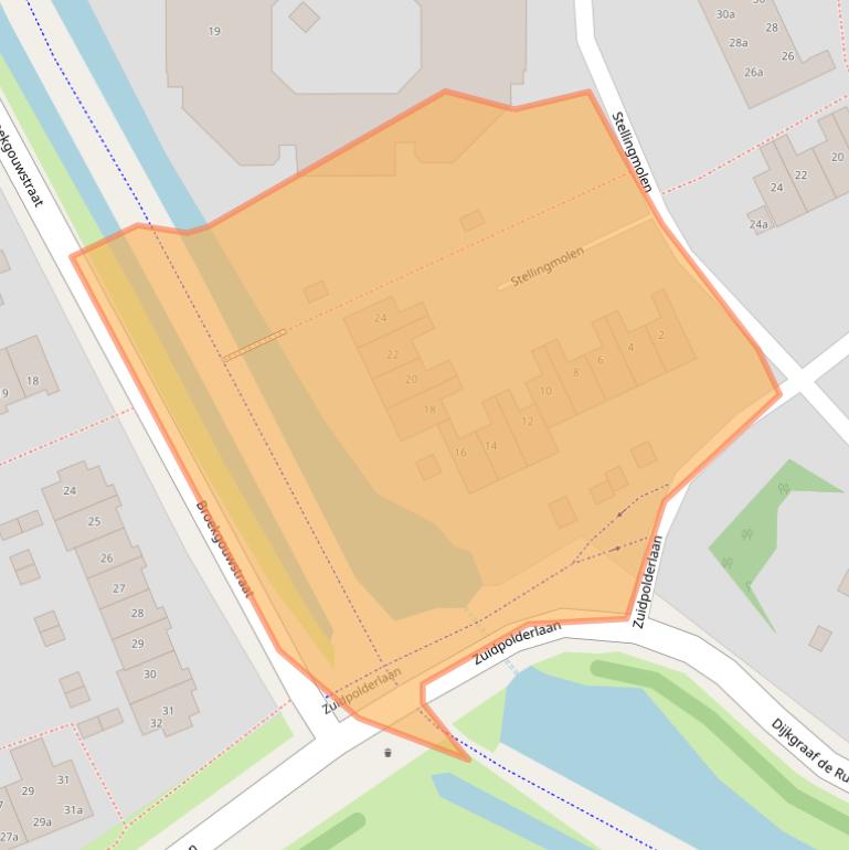 Kaart van postcodegebied 1135KC.