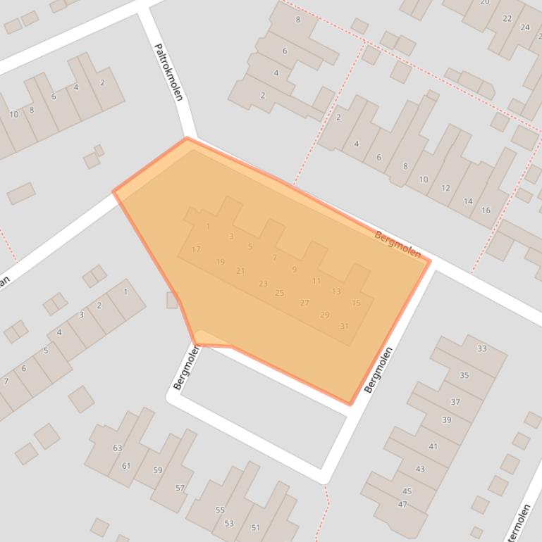 Kaart van postcodegebied 1135LC.