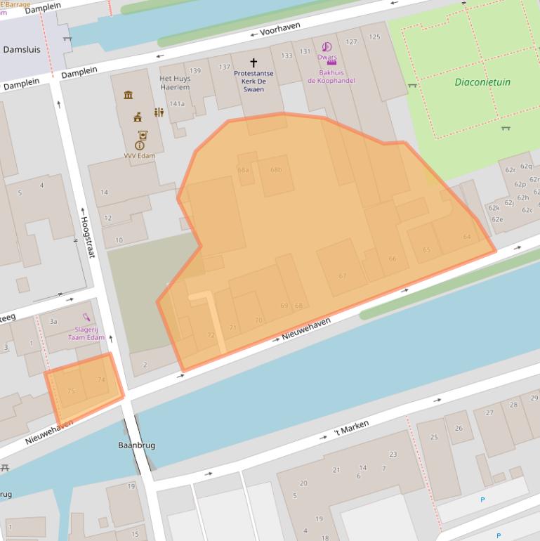 Kaart van postcodegebied 1135VM.