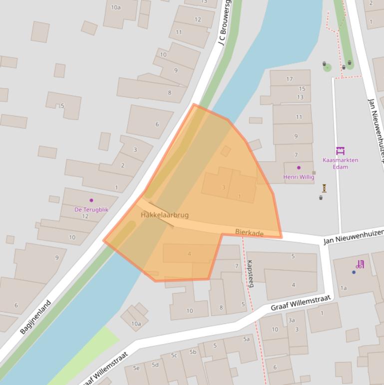 Kaart van postcodegebied 1135WS.