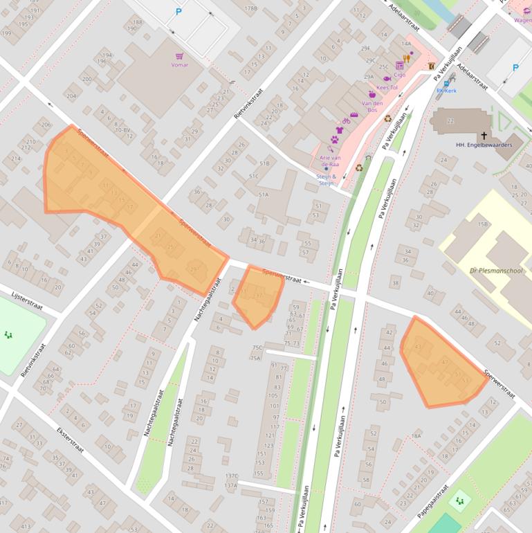 Kaart van postcodegebied 1171TD.