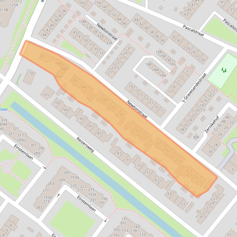 Kaart van postcodegebied 1171XH.