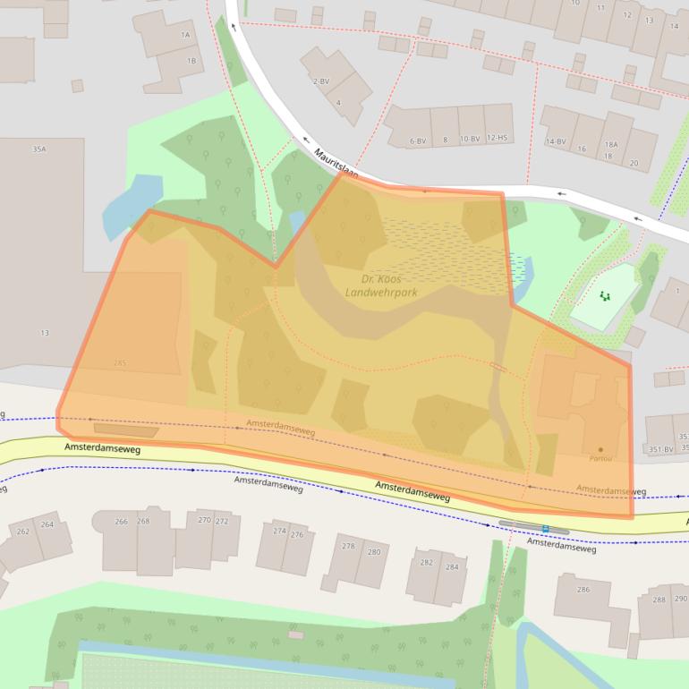 Kaart van postcodegebied 1182HA.