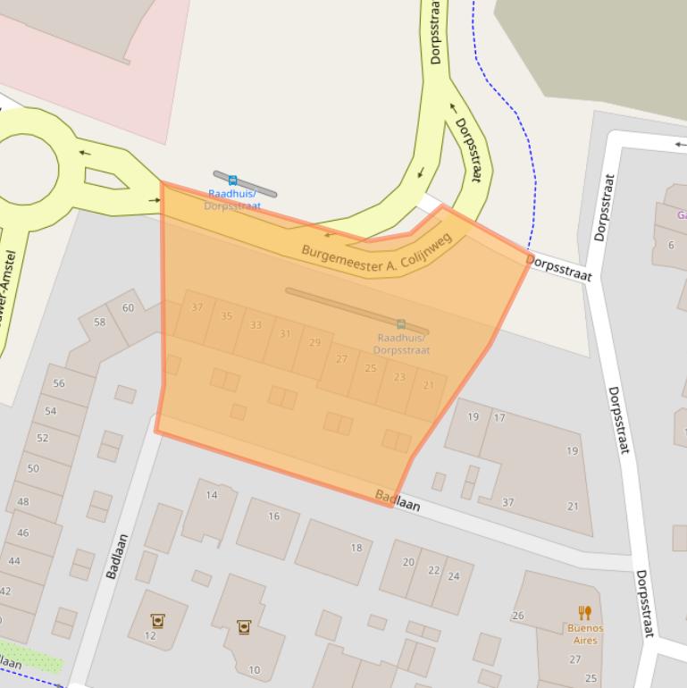 Kaart van postcodegebied 1182KB.