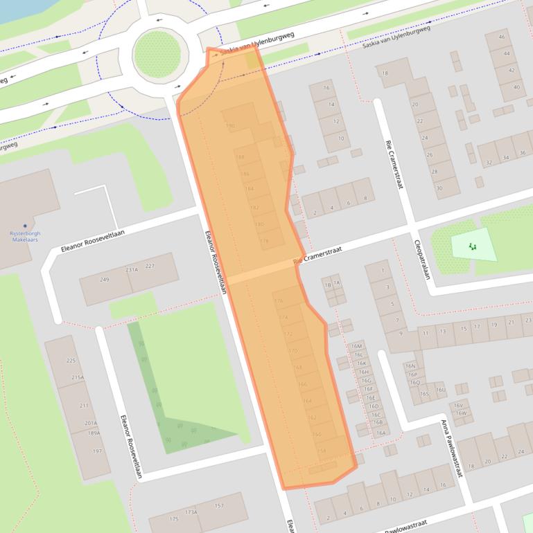 Kaart van postcodegebied 1183CN.