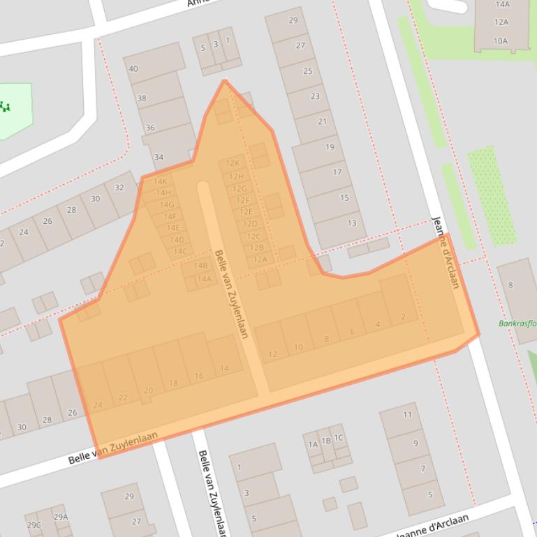 Kaart van postcodegebied 1183EH.