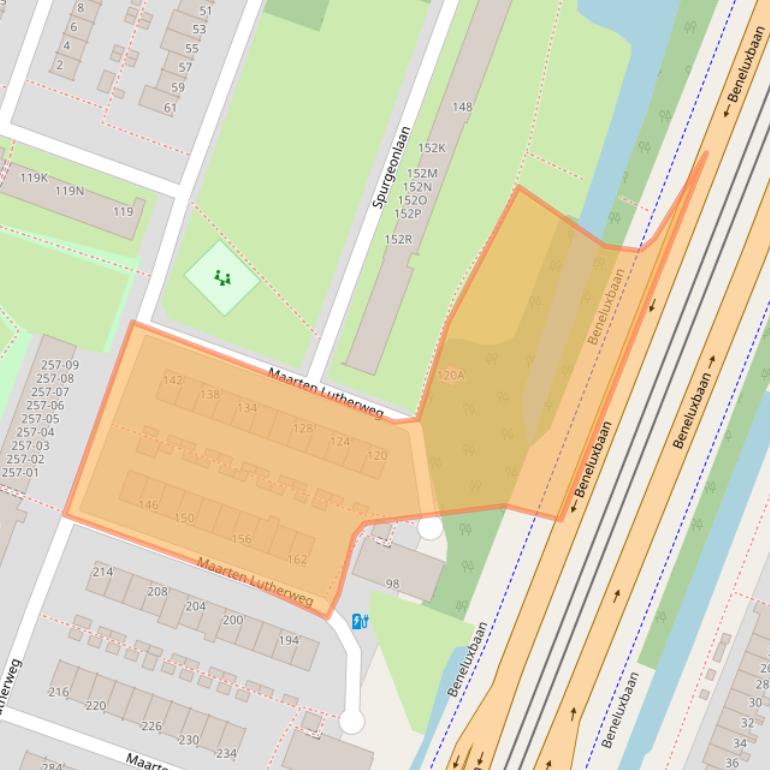 Kaart van postcodegebied 1185AS.