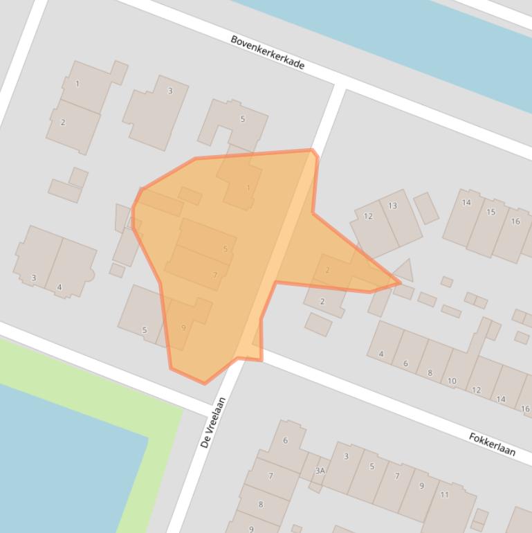 Kaart van postcodegebied 1185DC.