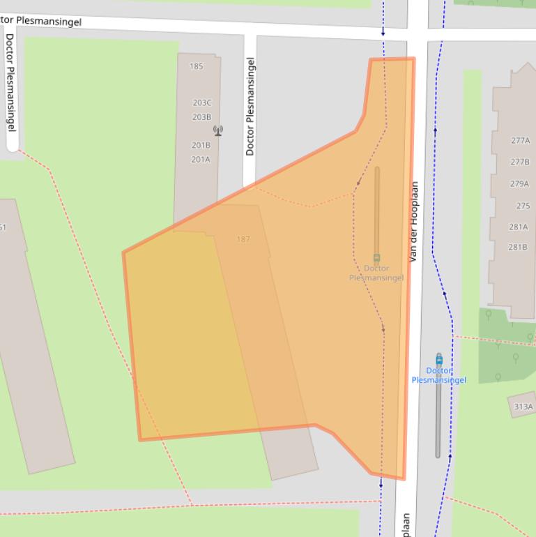 Kaart van postcodegebied 1185GS.