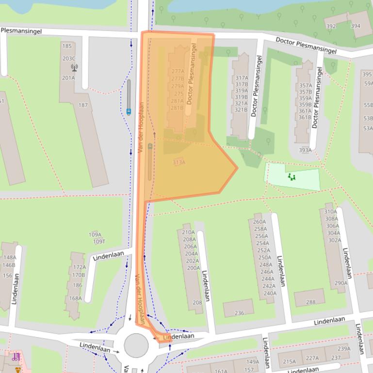 Kaart van postcodegebied 1185GT.