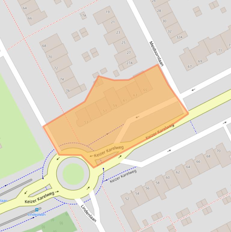 Kaart van postcodegebied 1185HN.