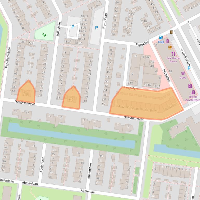 Kaart van postcodegebied 1185KN.