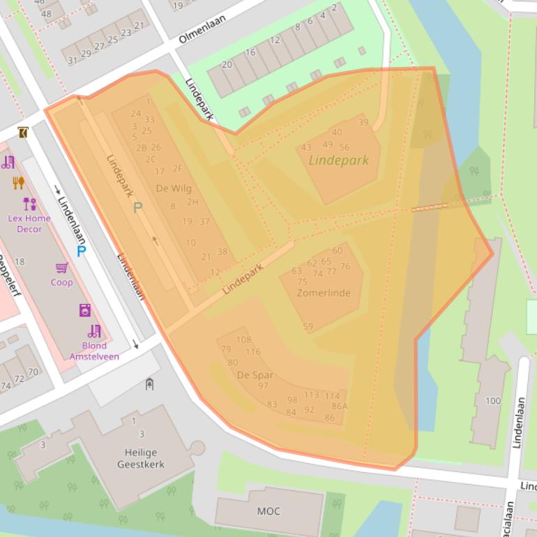 Kaart van postcodegebied 1185LD.
