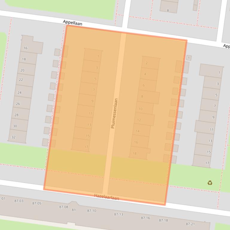 Kaart van postcodegebied 1185RN.