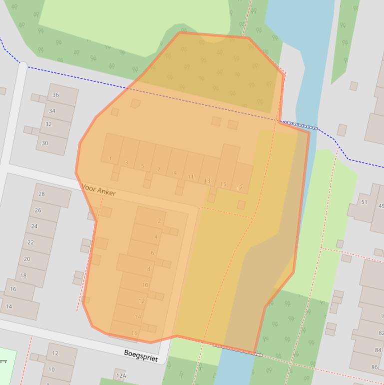 Kaart van postcodegebied 1186WZ.