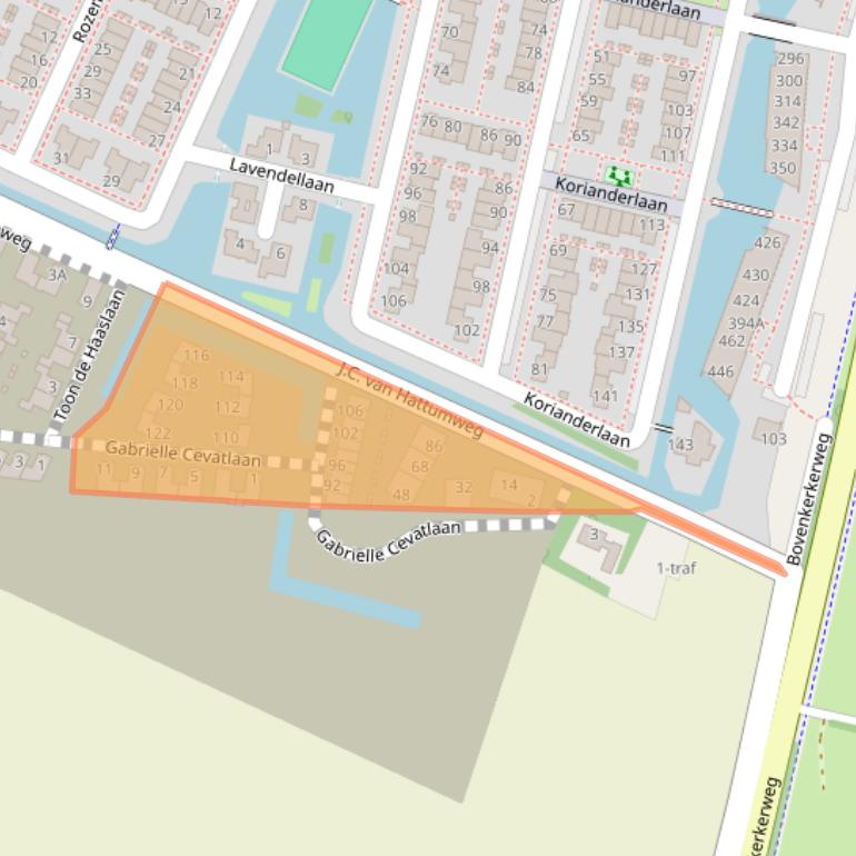 Kaart van postcodegebied 1187ES.