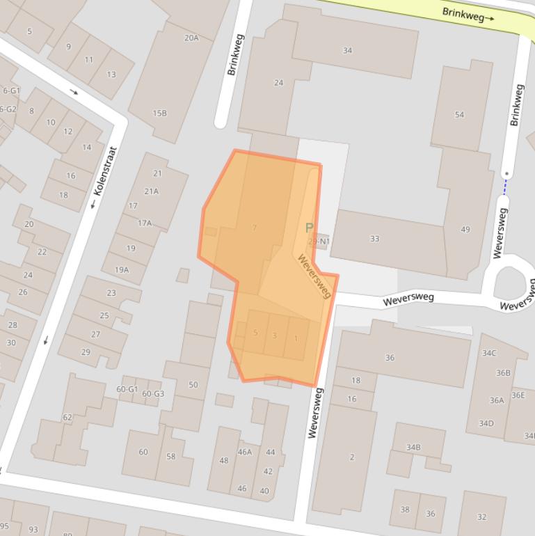 Kaart van postcodegebied 1211RR.