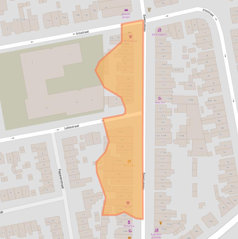 Kaart van postcodegebied 1214JK.