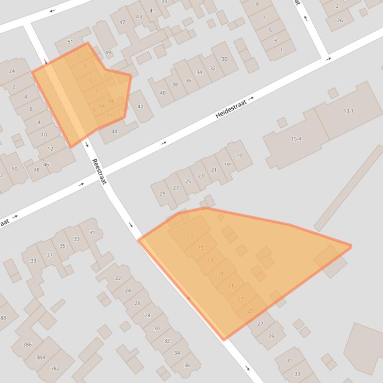 Kaart van postcodegebied 1216CN.