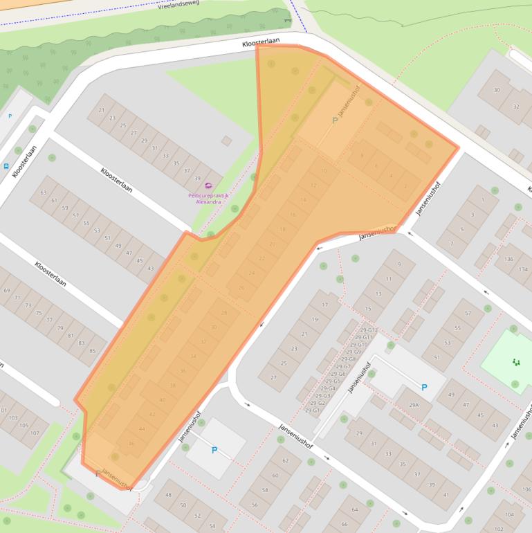 Kaart van postcodegebied 1216KL.