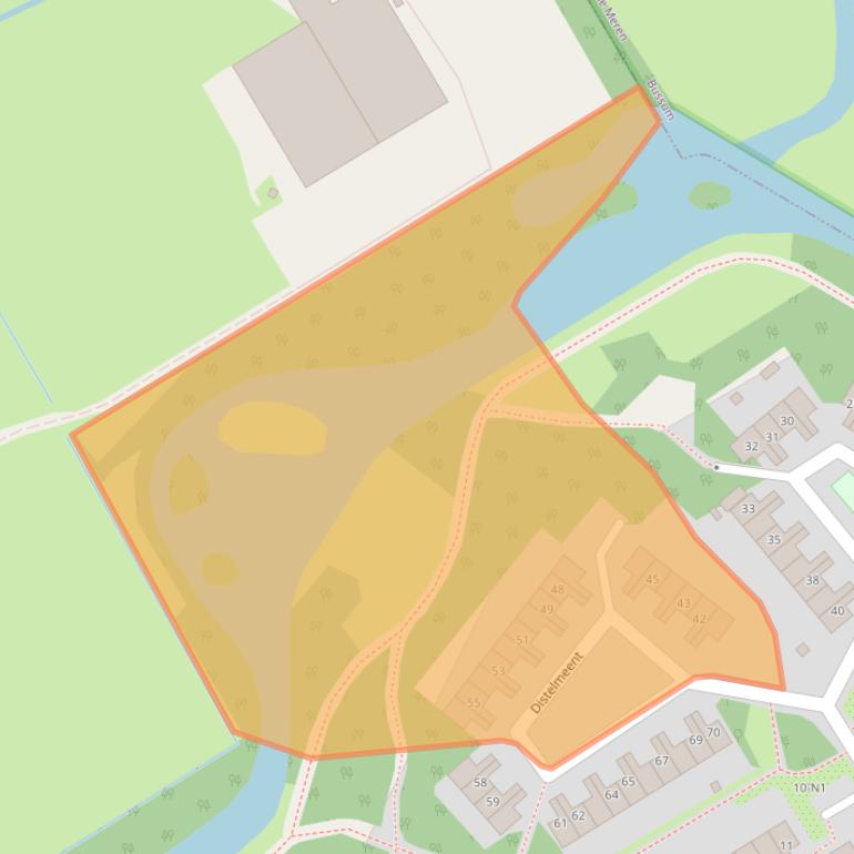 Kaart van postcodegebied 1218AJ.