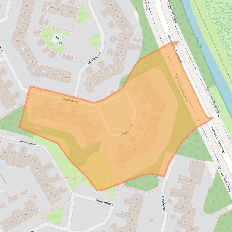 Kaart van postcodegebied 1218CE.