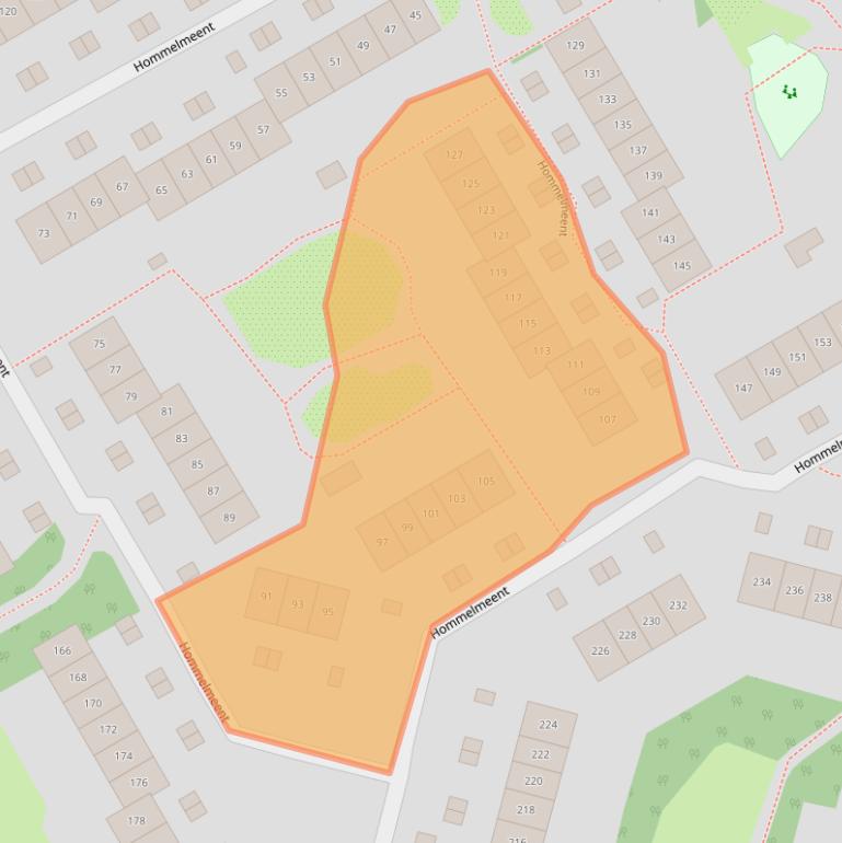 Kaart van postcodegebied 1218ER.