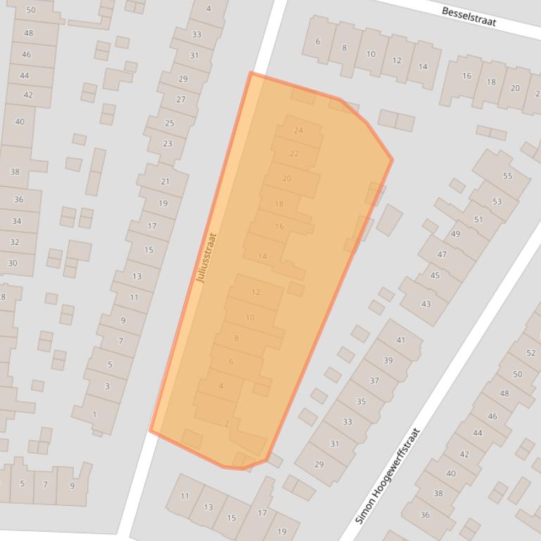 Kaart van postcodegebied 1223EN.