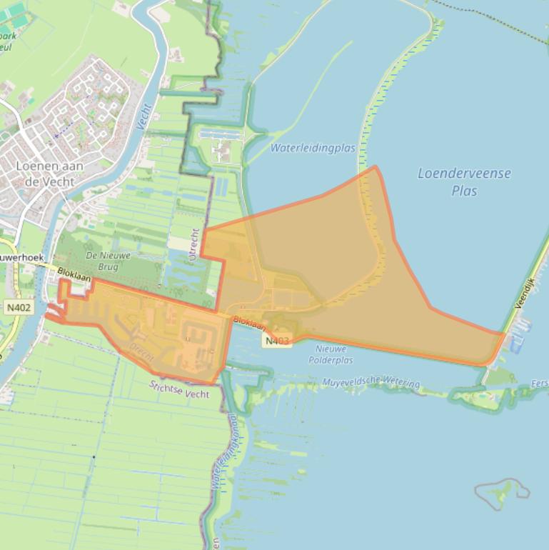 Kaart van postcodegebied 1231AZ.