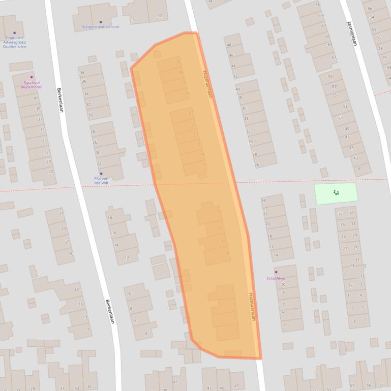 Kaart van postcodegebied 1231CG.