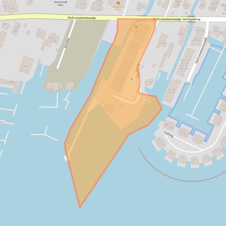 Kaart van postcodegebied 1231HC.