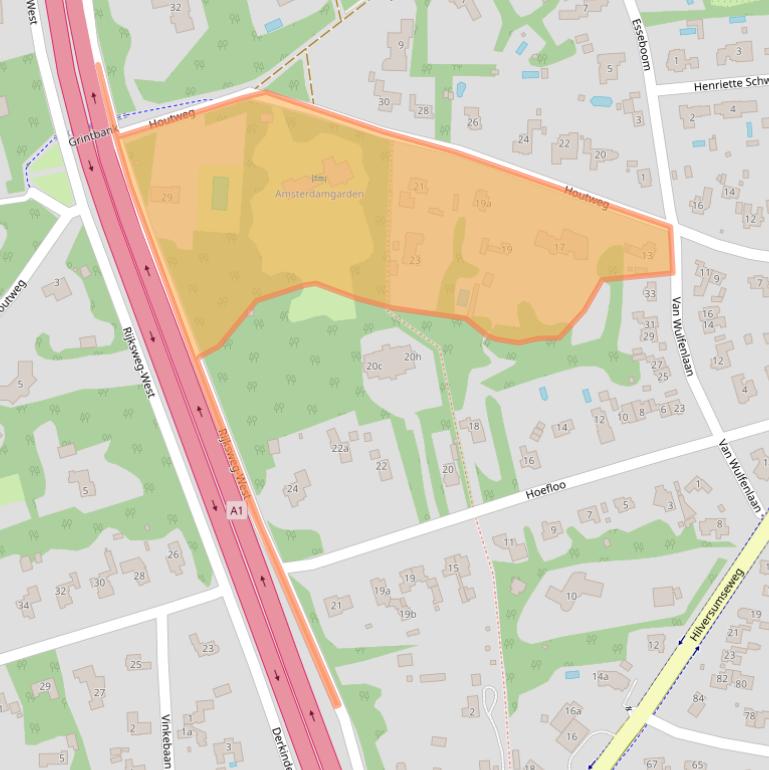 Kaart van postcodegebied 1251CS.