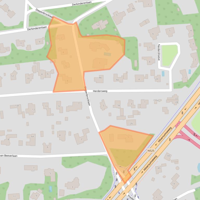 Kaart van postcodegebied 1251EN.