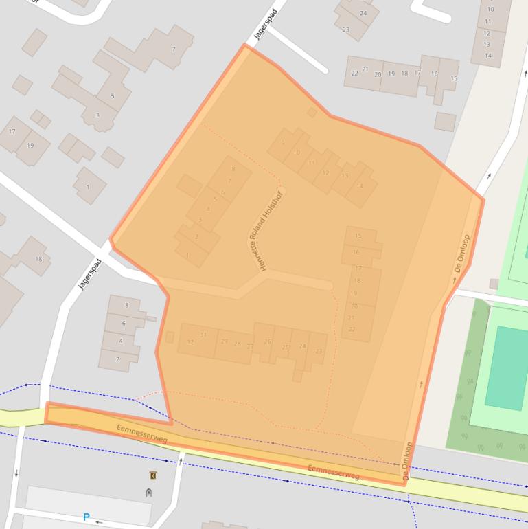 Kaart van postcodegebied 1251TA.