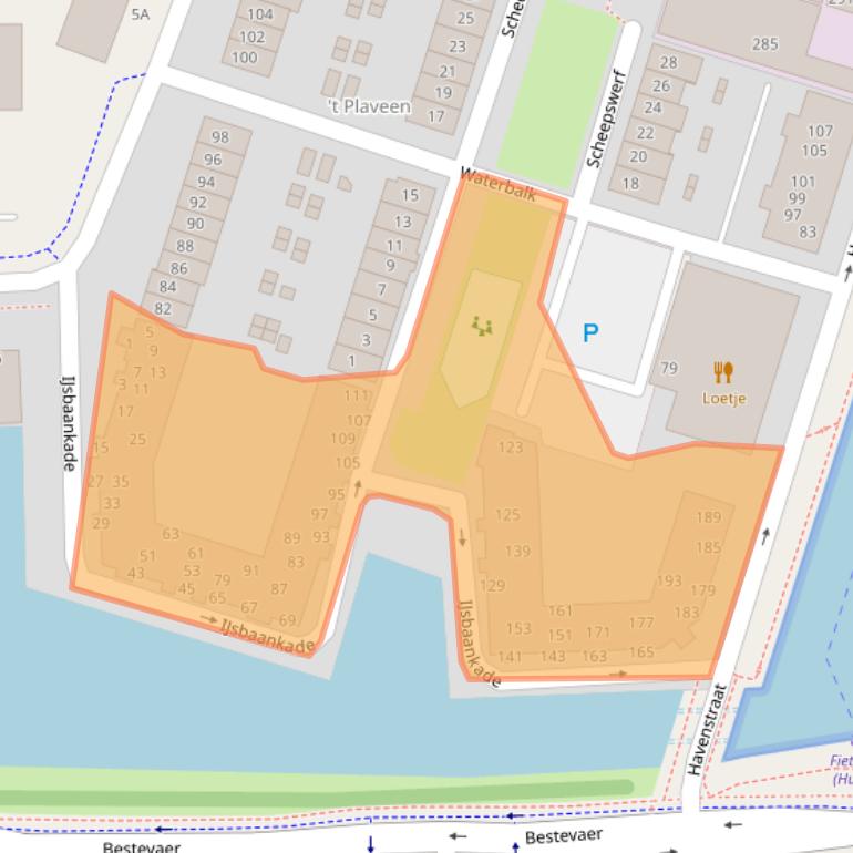 Kaart van postcodegebied 1271GC.