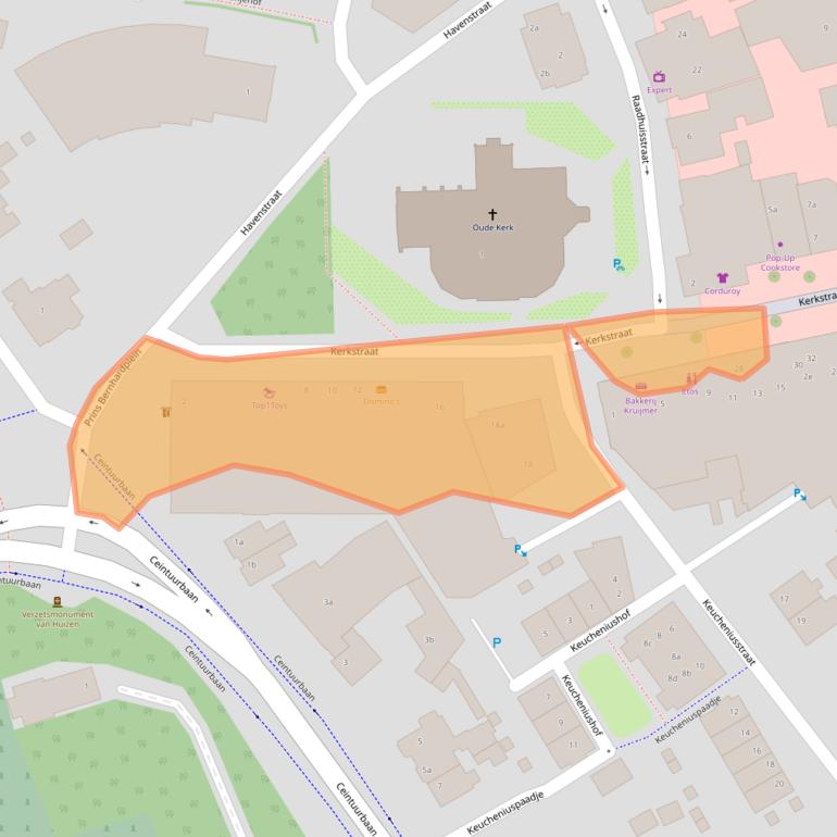 Kaart van postcodegebied 1271RL.