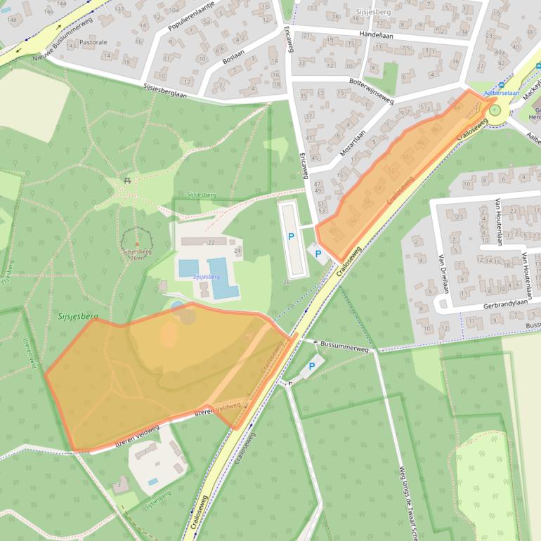 Kaart van postcodegebied 1272EW.