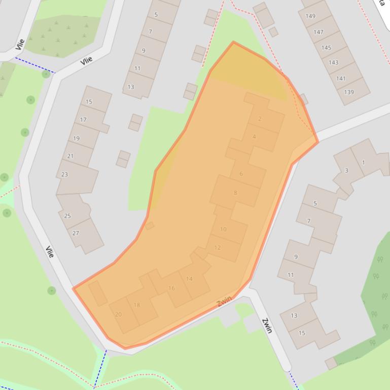 Kaart van postcodegebied 1273WR.