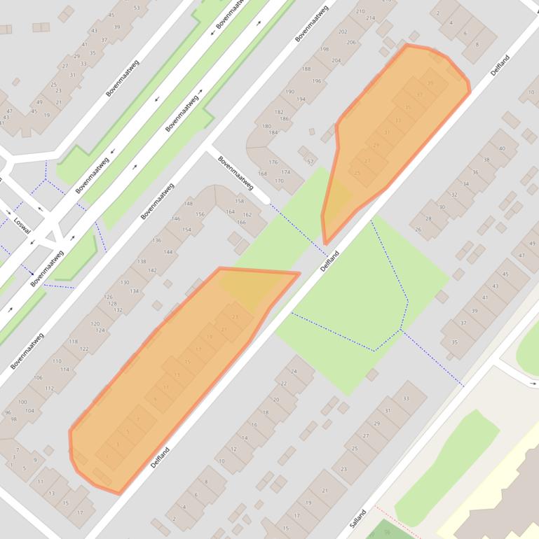 Kaart van postcodegebied 1274JV.