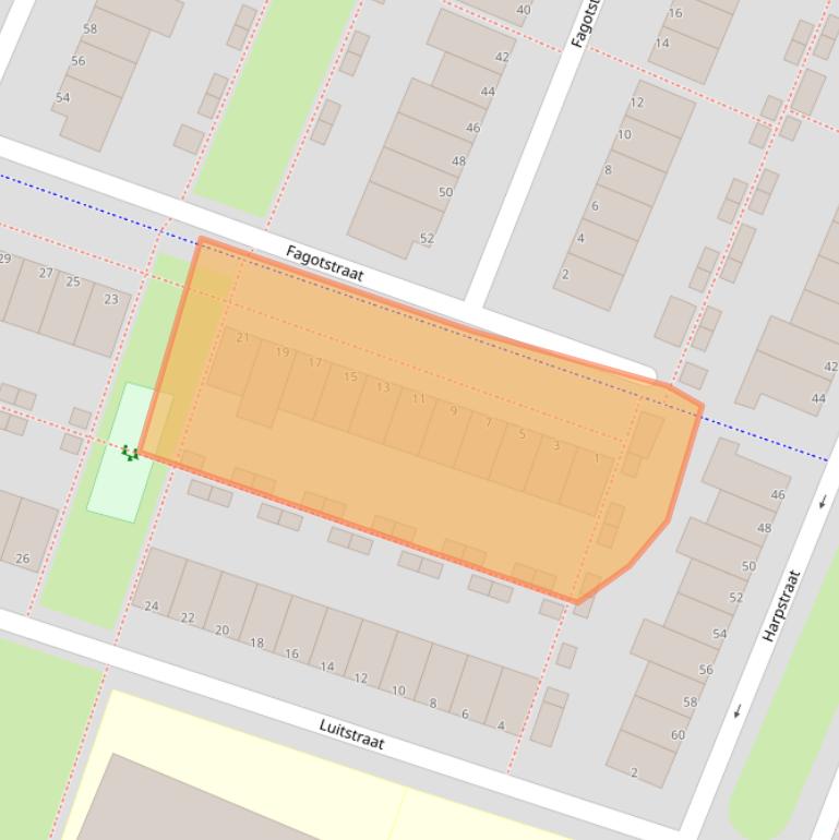 Kaart van postcodegebied 1312KV.