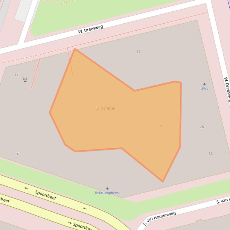 Kaart van postcodegebied 1314CM.