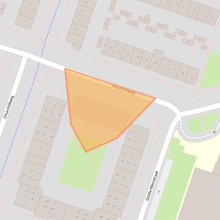 Kaart van postcodegebied 1314RB.