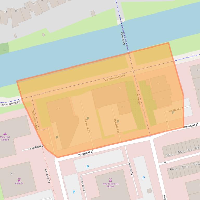 Kaart van postcodegebied 1316BS.