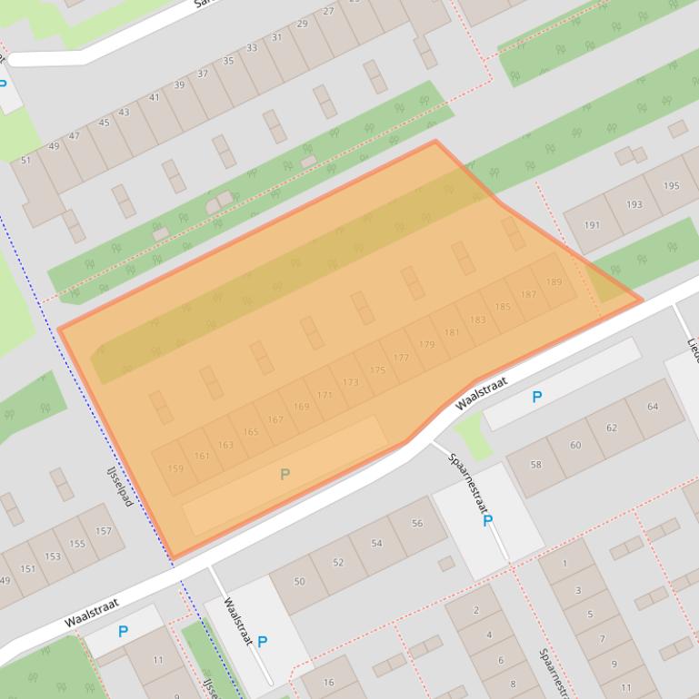 Kaart van postcodegebied 1316EX.