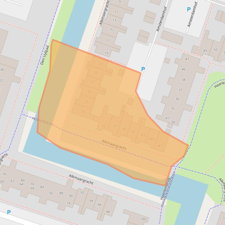 Kaart van postcodegebied 1324PK.